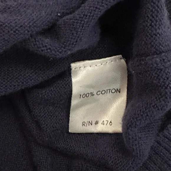 Michigan University Medium V-Neck Sweater Argyle Diamond Navy Blue Maze Gray - Picture 7 of 7